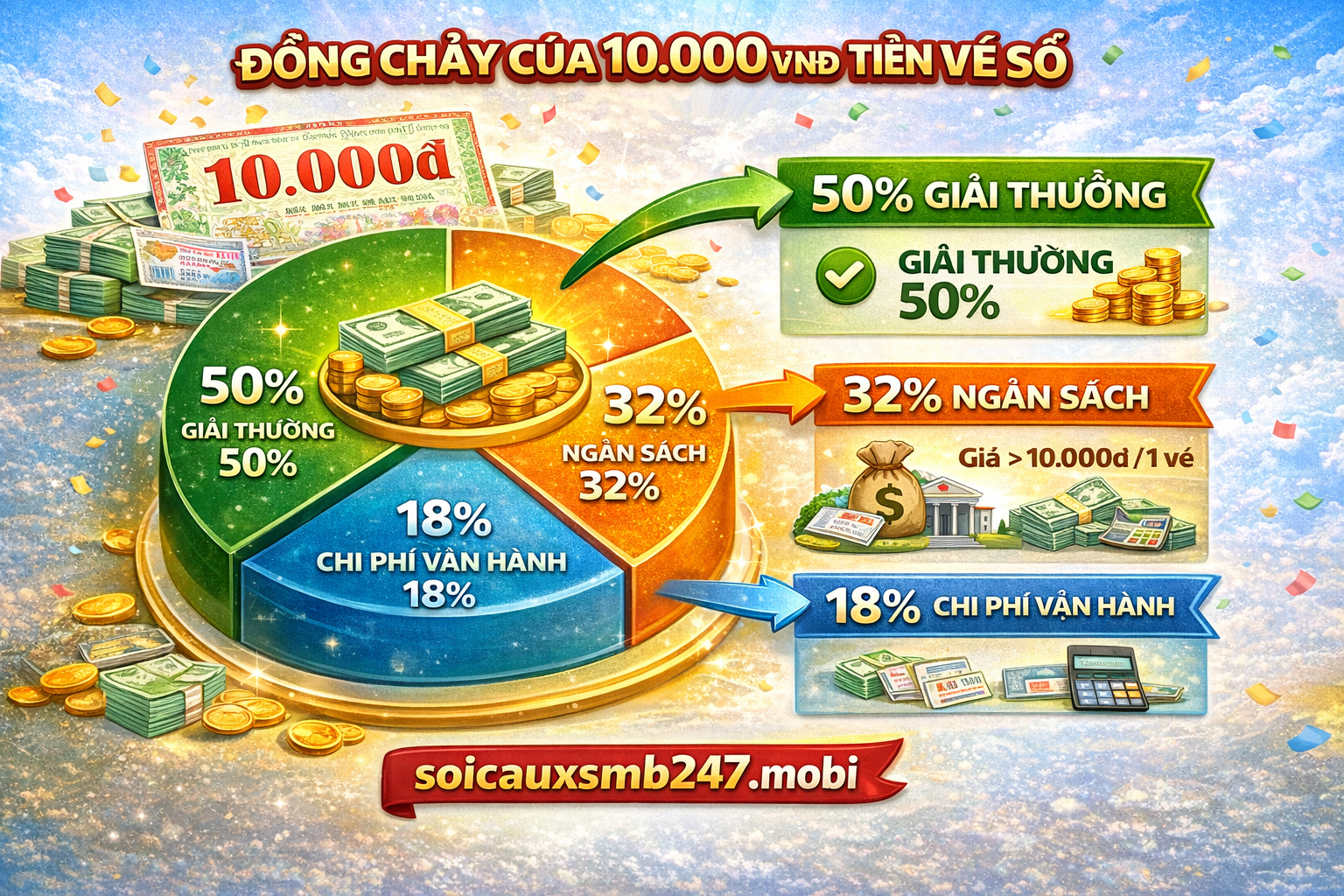 Dòng tiền từ việc mua vé số sẽ đi đâu